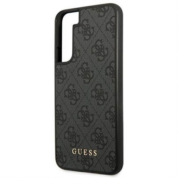 Husă originală GUESS GUHCS22SG4GFGR do Samsung S22 (4G Metal Gold Logo / gri)