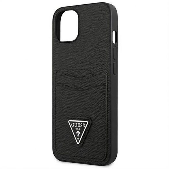 Husă originală GUESS GUHCP13SPSATPK pentru iPhone 13 MINI (Linne și Tiangle / negru)