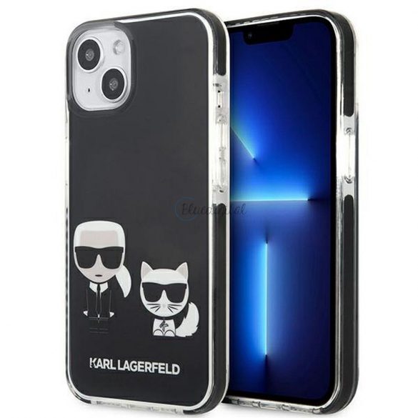 Husă originală KARL LAGERFELD KLHCP13STPEKCK pentru iPhone 13 MINI (K&C Bodies / negru)