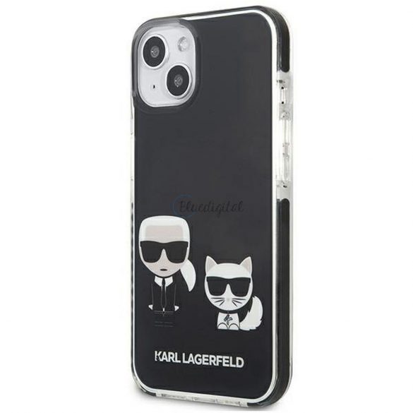 Husă originală KARL LAGERFELD KLHCP13STPEKCK pentru iPhone 13 MINI (K&C Bodies / negru)