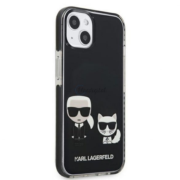 Husă originală KARL LAGERFELD KLHCP13STPEKCK pentru iPhone 13 MINI (K&C Bodies / negru)