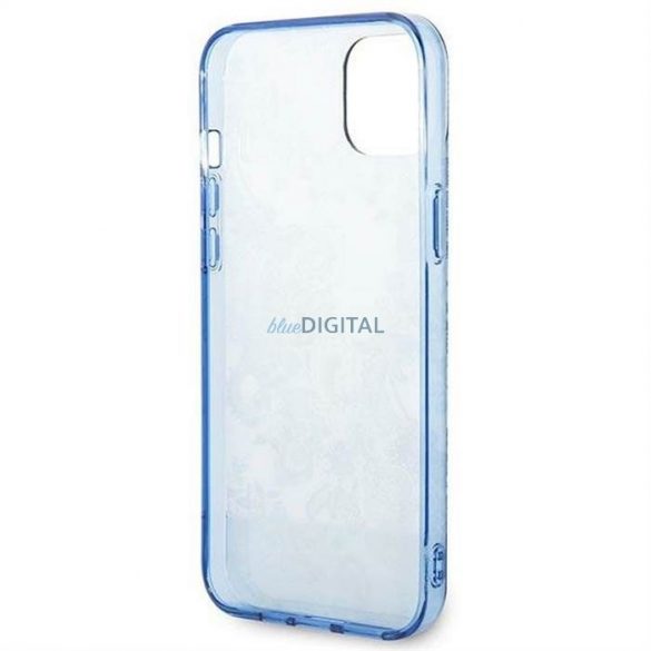 Carcasa originala GUESS GUHCP14MHGPLHB pentru iPhone 14 PLUS (IML Electro Cam TDJ / albastru)