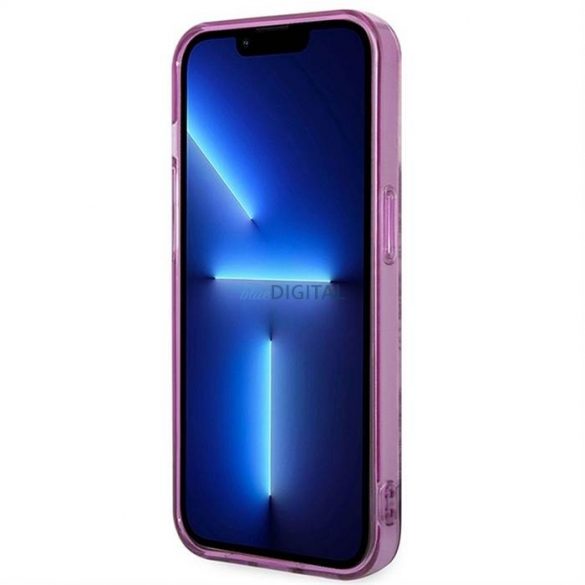 Carcasa originala GUESS GUHCP14LHGPLHF pentru iPhone 14 PRO (IML Electro Cam TDJ/fuschia)