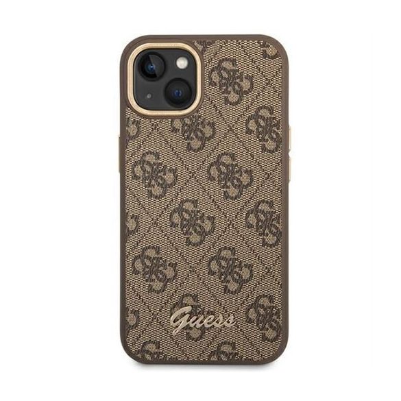 Husă GUESS pentru IPHONE 13 / 14 / 15 GUHCP14SHG4SHW (4G Vintage Gold Logo) maro