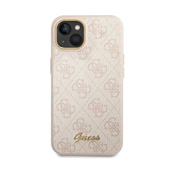 Husa GUESS pentru IPHONE 13 / 14 / 15 GUHCP14SHG4SHP (4G Vintage Gold Logo) roz