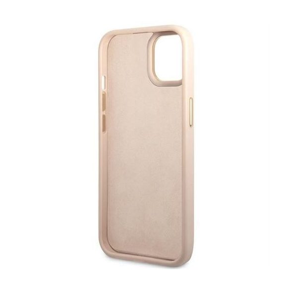 Husa GUESS pentru IPHONE 13 / 14 / 15 GUHCP14SHG4SHP (4G Vintage Gold Logo) roz