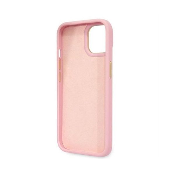 Husa GUESS pentru IPHONE 13 / 14 / 15 GUHCP14SHGCRHP (Colecția Croco) roz