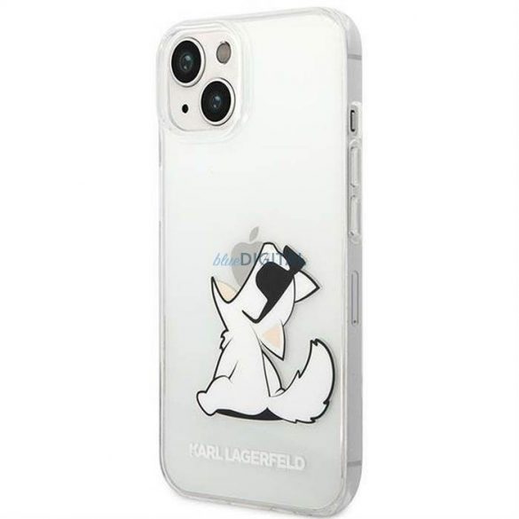 Husă originală KARL LAGERFELD KLHCP14MCFNRC pentru iPhone 14 PLUS (Chouette Eat / transparent)