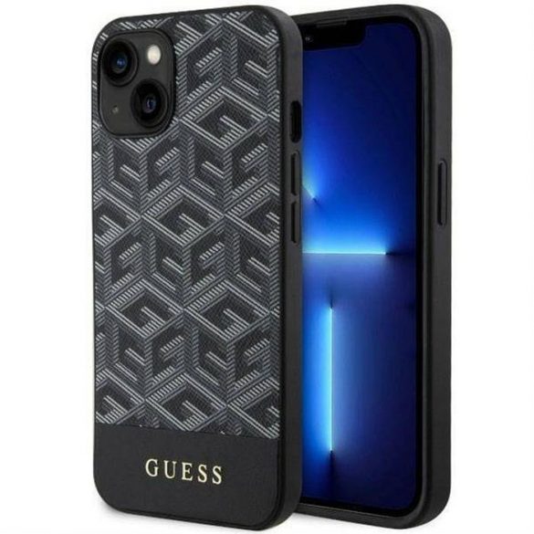 Husă originală GUESS GUHMP14SHGCFSEK pentru iPhone 14 (MAG GCUBE / negru)