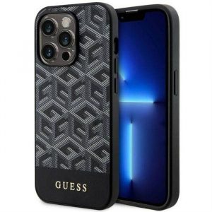 Husă originală GUESS GUHMP14LHGCFSEK pentru iPhone 14 PRO (MAG GCUBE / negru)