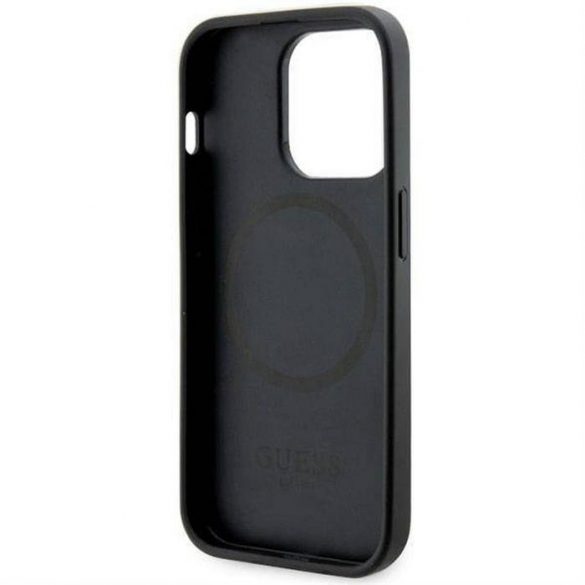 Husă originală GUESS GUHMP14LHGCFSEK pentru iPhone 14 PRO (MAG GCUBE / negru)