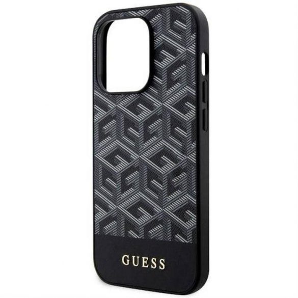 Husă originală GUESS GUHMP14LHGCFSEK pentru iPhone 14 PRO (MAG GCUBE / negru)