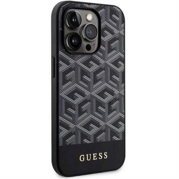 Husă originală GUESS GUHMP14LHGCFSEK pentru iPhone 14 PRO (MAG GCUBE / negru)