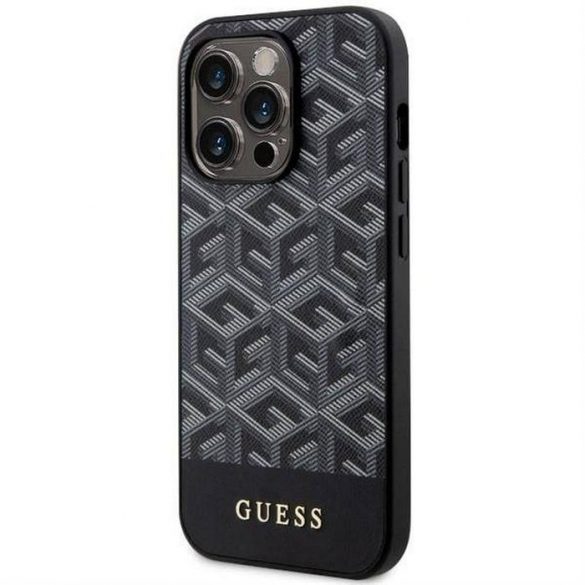 Husă originală GUESS GUHMP14LHGCFSEK pentru iPhone 14 PRO (MAG GCUBE / negru)