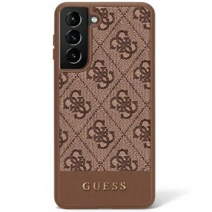 Carcasa originala GUESS GUHCS23LG4GLBR pentru SAMSUNG S23 Ultra (4G Bottom Sprite / maro)