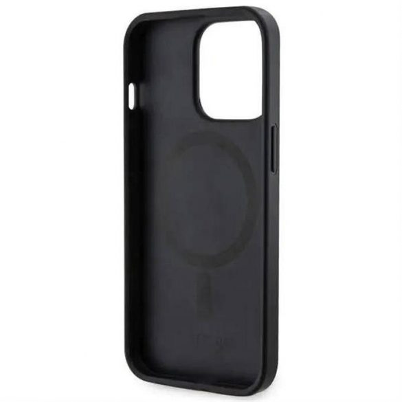 Husă originală GUESS GUHMP13LP4RPSK pentru iPhone 13 PRO (Magsafe 4G Printed Stripes / negru)