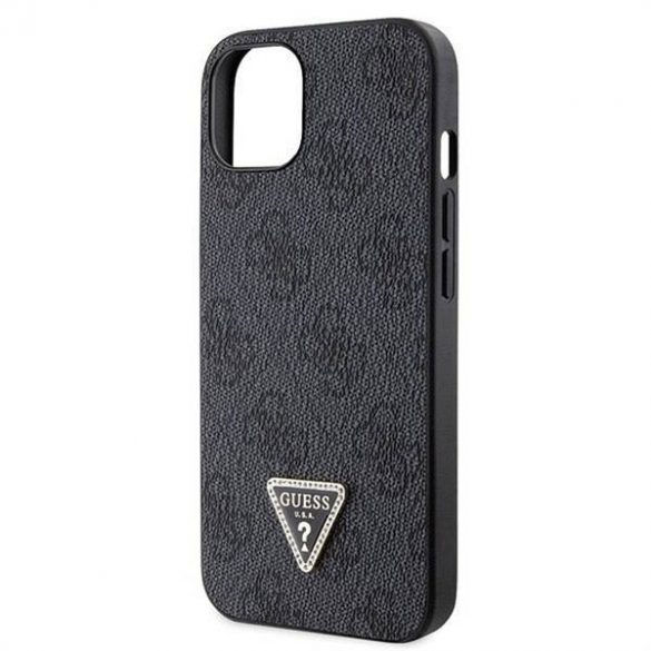 Husă originală GUESS GUHCP13MP4TDSCPK pentru iPhone 13 (Metal Logo Starss Crossbody / negru)