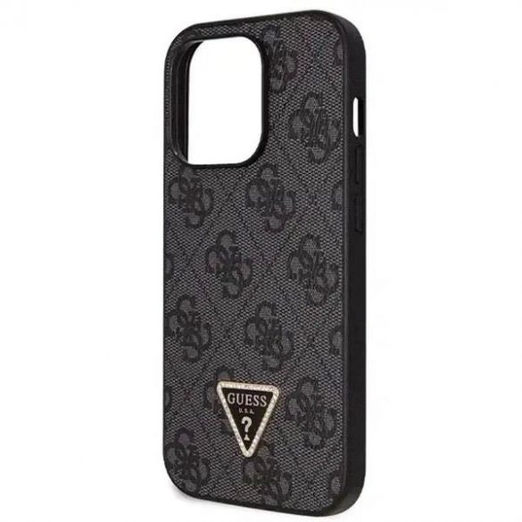 Husă originală GUESS GUHCP14XP4TDSCPK pentru iPhone 14 PRO MAX (Metal Logo Starss Crossbody / negru)