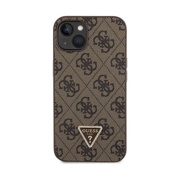 Husă GUESS pentru IPHONE 13 / 14 / 15 GUHCP14SP4TDSCPW (Crossbody 4G Metal Logo) maro