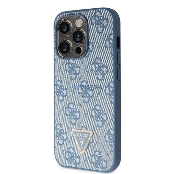 Husă GUESS pentru IPHONE 14 Pro GUHCP14LP4TDSCPB (Sigla metalică Crossbody 4G) albastră