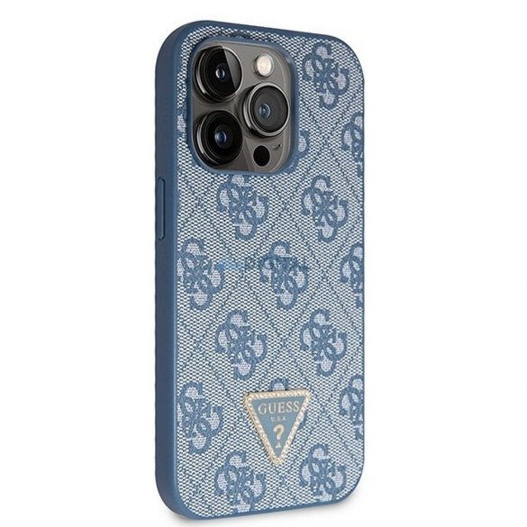 Husă GUESS pentru IPHONE 14 Pro GUHCP14LP4TDSCPB (Sigla metalică Crossbody 4G) albastră