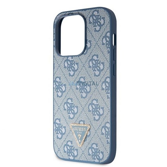 Husă GUESS pentru IPHONE 14 Pro GUHCP14LP4TDSCPB (Sigla metalică Crossbody 4G) albastră