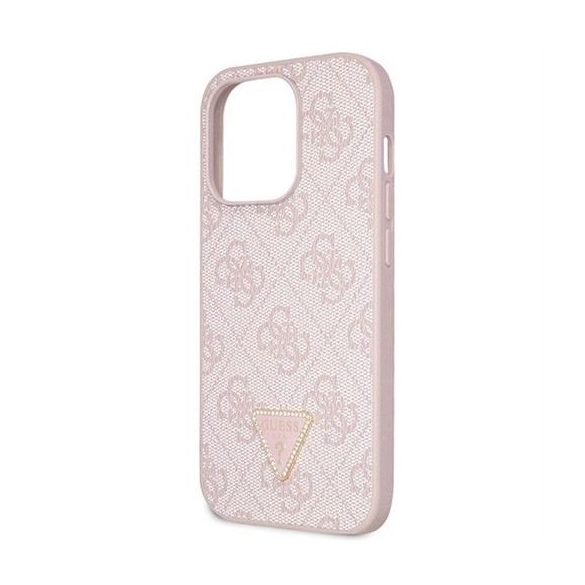 Husă GUESS pentru IPHONE 14 Pro GUHCP14LP4TDSCPP (sigla metalică Crossbody 4G) roz