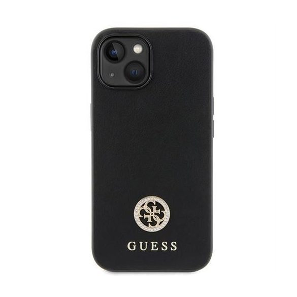 Husă GUESS pentru IPHONE 13 / 14 / 15 GUHCP15SPS4DGPK (Strass Metal Logo) neagră