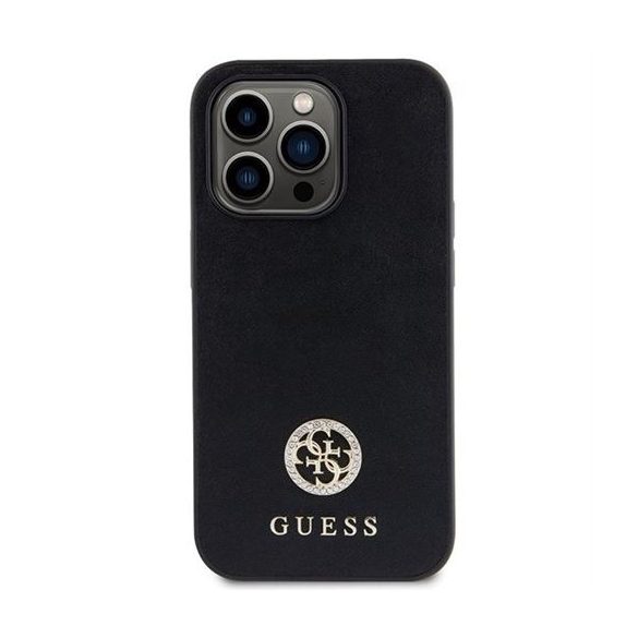 Husă GUESS pentru IPHONE 15 Pro GUHCP15LPS4DGPK (Strass Metal Logo) neagră