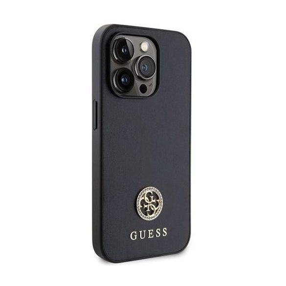 Husă GUESS pentru IPHONE 15 Pro GUHCP15LPS4DGPK (Strass Metal Logo) neagră