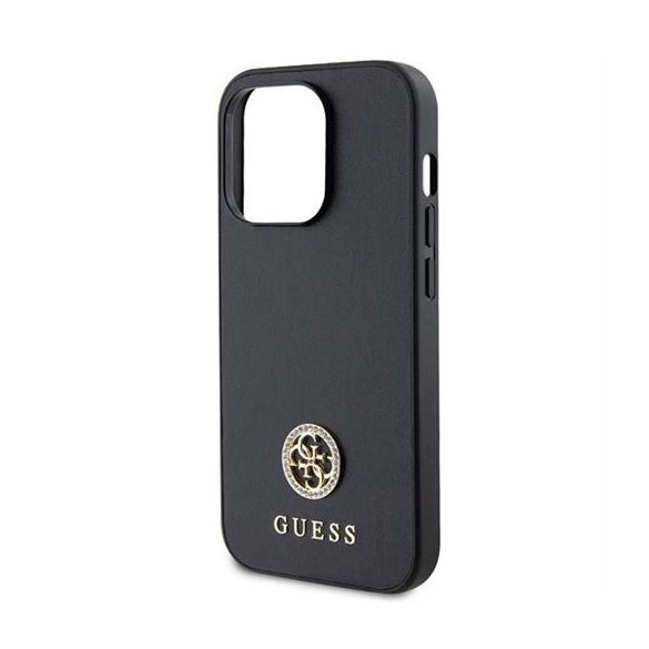 Husă GUESS pentru IPHONE 15 Pro GUHCP15LPS4DGPK (Strass Metal Logo) neagră