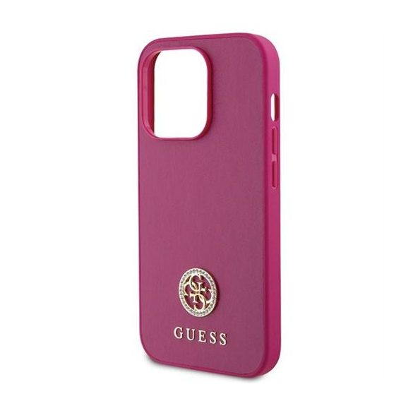 Husa GUESS pentru IPHONE 15 Pro GUHCP15LPS4DGPP (Strass Metal Logo) roz