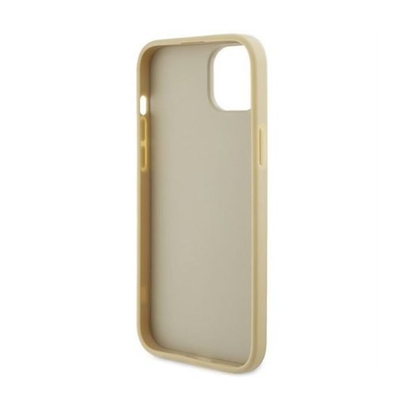 Husa GUESS pentru IPHONE 13 / 14 / 15 GUHCP15SPS4DGPD (Leather 4G Metal Logo Strass) auriu