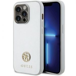 Husă GUESS pentru IPHONE 15 Pro GUHCP15LPS4DGPS (Strass Metal Logo) argintie