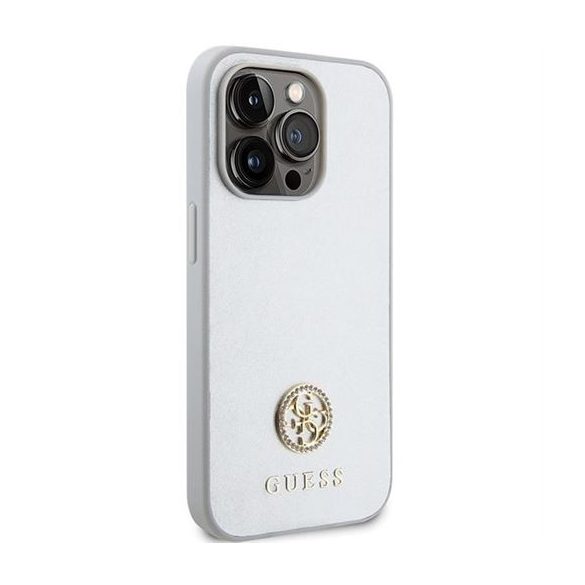 Husă GUESS pentru IPHONE 15 Pro GUHCP15LPS4DGPS (Strass Metal Logo) argintie