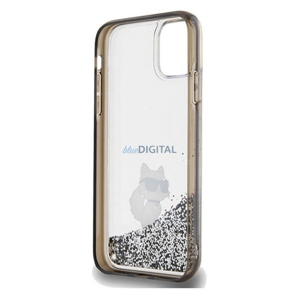 Husă originală KARL LAGERFELD KLHCN61LKCNSK pentru iPhone 11 (Liquid Glitter C / transparent)