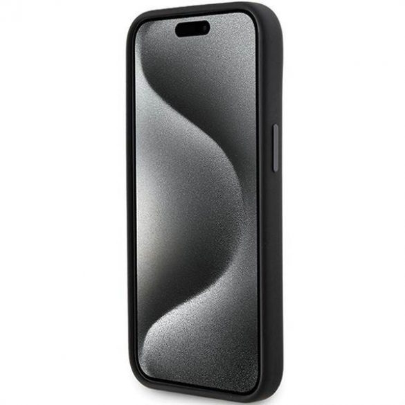 Husă originală KARL LAGERFELD KLHCP15MSDHKCNK pentru iPhone 15 Plus (silicon KC / negru)