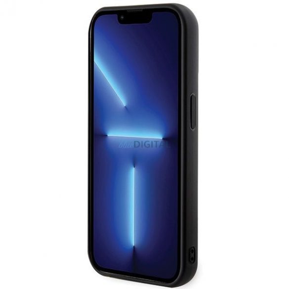 Husă originală KARL LAGERFELD KLHCP15X3DMBKCK pentru iPhone 15 PRO MAX(3D Logo Sclipici/negru)