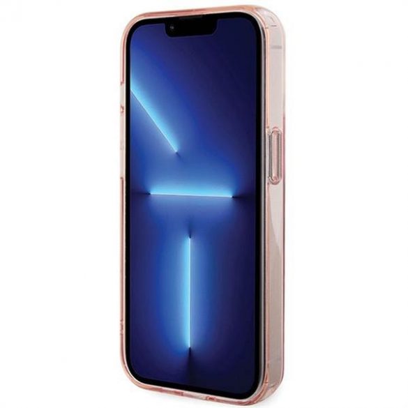 Husă originală KARL LAGERFELD KLHMP15LHMRSKCP pentru iPhone 15 Pro (Magsafe / Ringstand KC / roz)