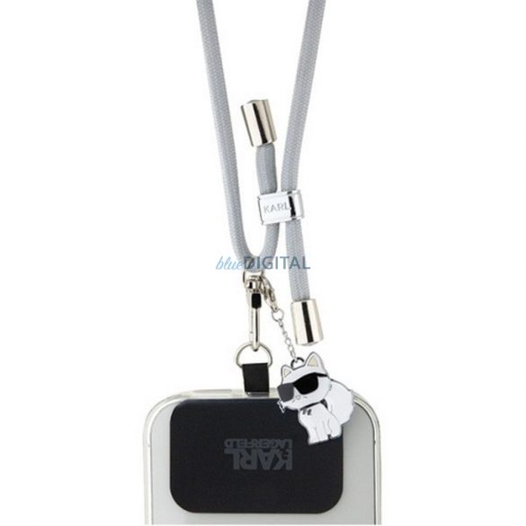 Curea Karl Lagerfeld KLUCNMSCKIG (Crossbody Cord Choupette / gri)