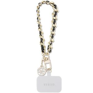 Curea de mână Guess GUOUCHSAMC4K (Saffiano Chain Strap 4G Charm / negru)