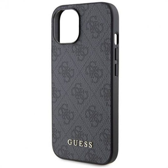 Husă originală GUESS GUHCP15SG4GFGR pentru iPhone 15 (logo metal 4G / gri)