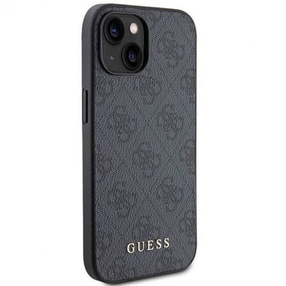 Husă originală GUESS GUHCP15SG4GFGR pentru iPhone 15 (logo metal 4G / gri)