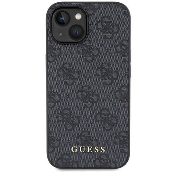 Husă originală GUESS GUHCP15SG4GFGR pentru iPhone 15 (logo metal 4G / gri)