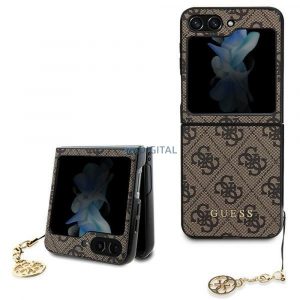 Husă originală GUESS GUHCZF5GF4GBR pentru Samsung Flip 5 (4G Charm / maro)