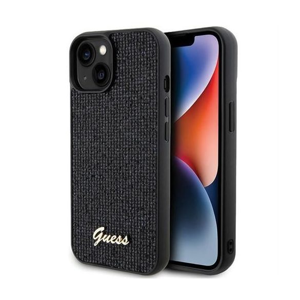 Husă GUESS pentru IPHONE 13 / 14 / 15 GUHCP14SPMSDGSK (Disco Metal Script) neagră