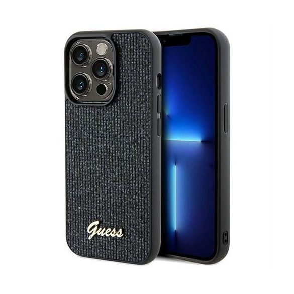 Husă GUESS pentru IPHONE 14 Pro GUHCP14LPMSDGSK (Disco Metal Script) neagră