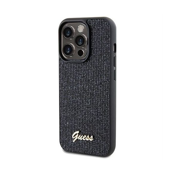 Husă GUESS pentru IPHONE 14 Pro GUHCP14LPMSDGSK (Disco Metal Script) neagră