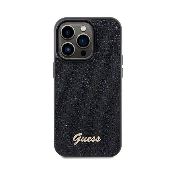 Husă GUESS pentru IPHONE 14 Pro GUHCP14LPMSDGSK (Disco Metal Script) neagră