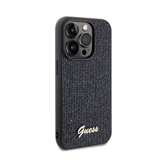 Husă GUESS pentru IPHONE 14 Pro GUHCP14LPMSDGSK (Disco Metal Script) neagră